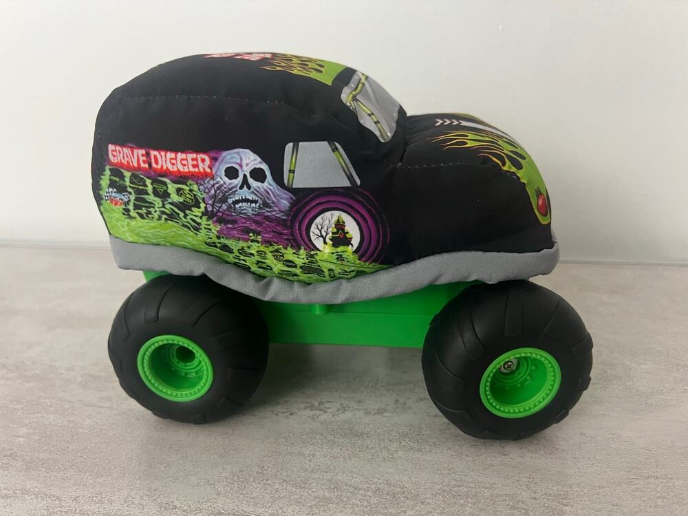 Spin Master Grave Digger Plush Monster Truck w/ Wheels Washable 6-14 in 2019